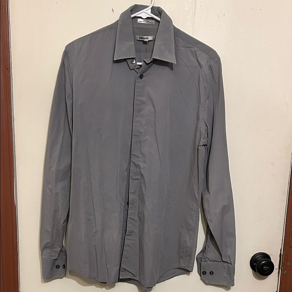 Express - Men's Gray Dress Shirt